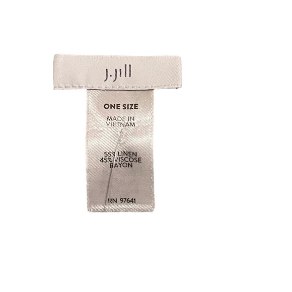 J. Jill NWT Poncho Sweater Womens One Size Linen Blend Side-Tie Green Pullover - Picture 3 of 6